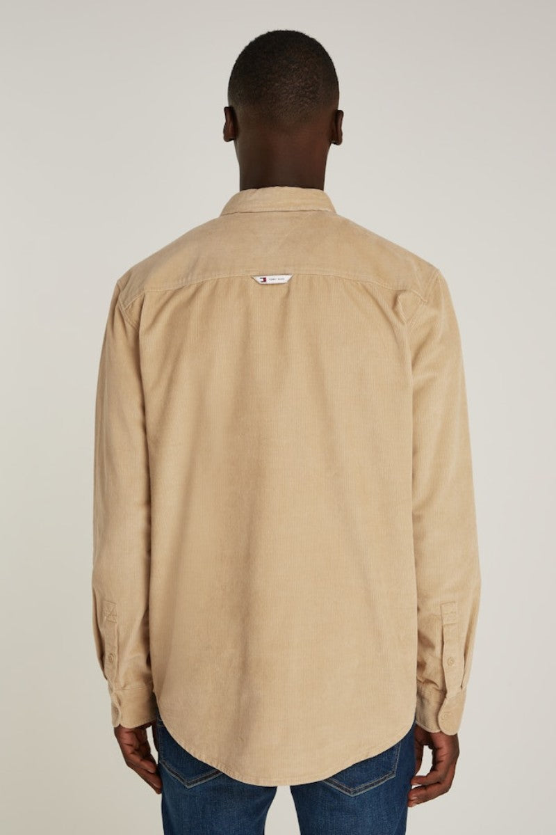 Tommy Jeans Corduroy Shirt Gold