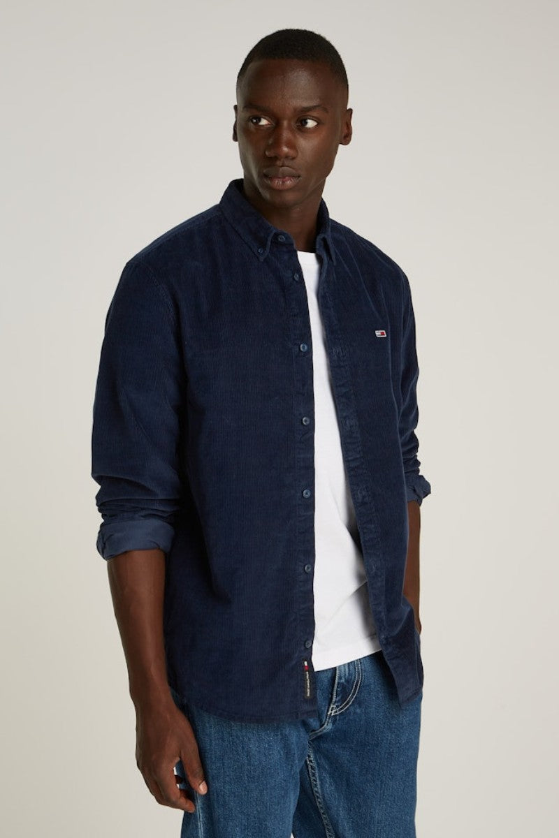 Tommy Jeans Corduroy Shirt Navy