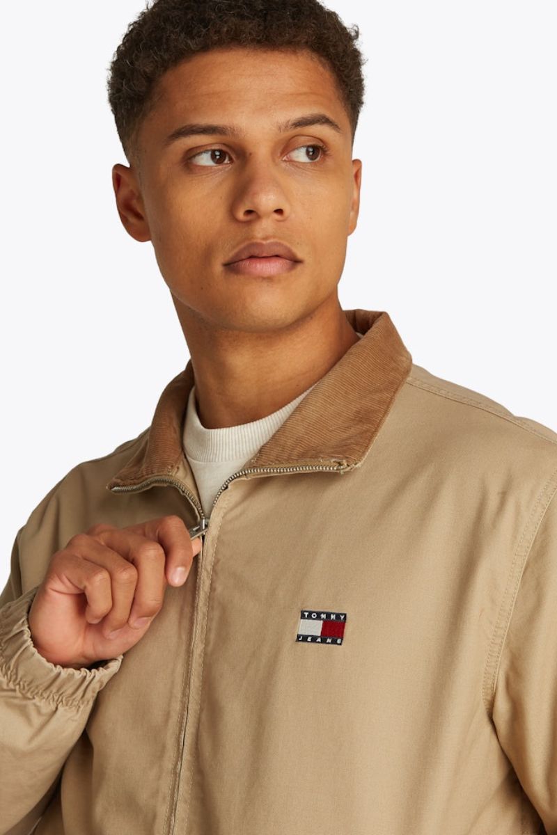 Tommy Jeans Cotton Essential Jacket Relic Tan