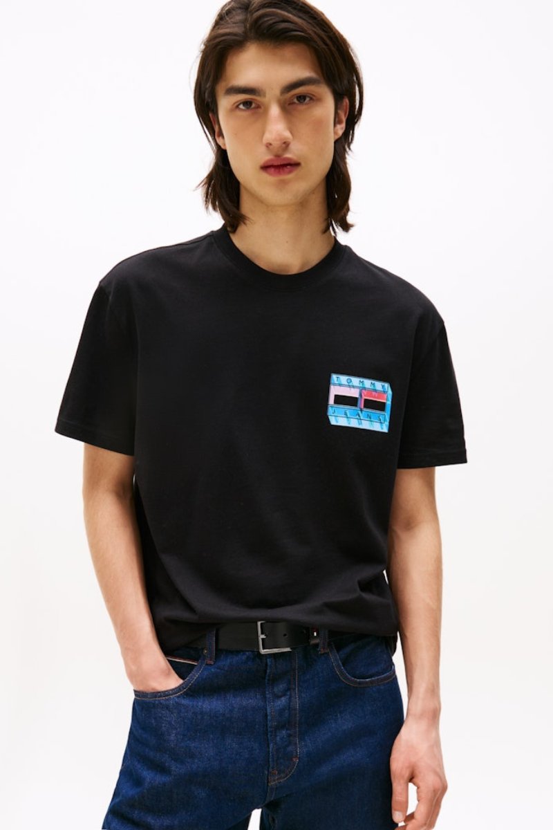 Tommy Jeans DNA Flag T-Shirt Black