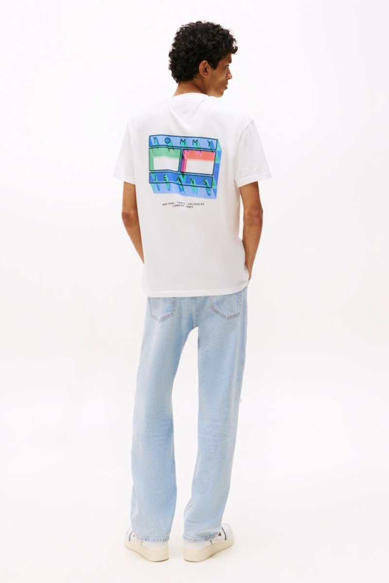Tommy Jeans DNA Flag T-Shirt Ecru