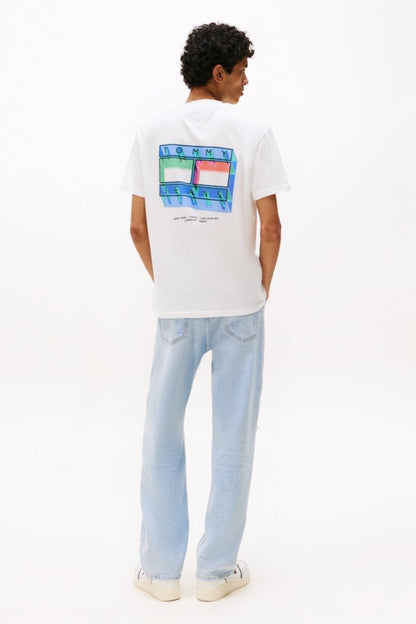 Tommy Jeans DNA Flag T-Shirt Ecru