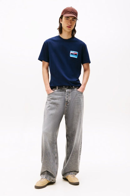 Tommy Jeans DNA Flag T-Shirt Navy