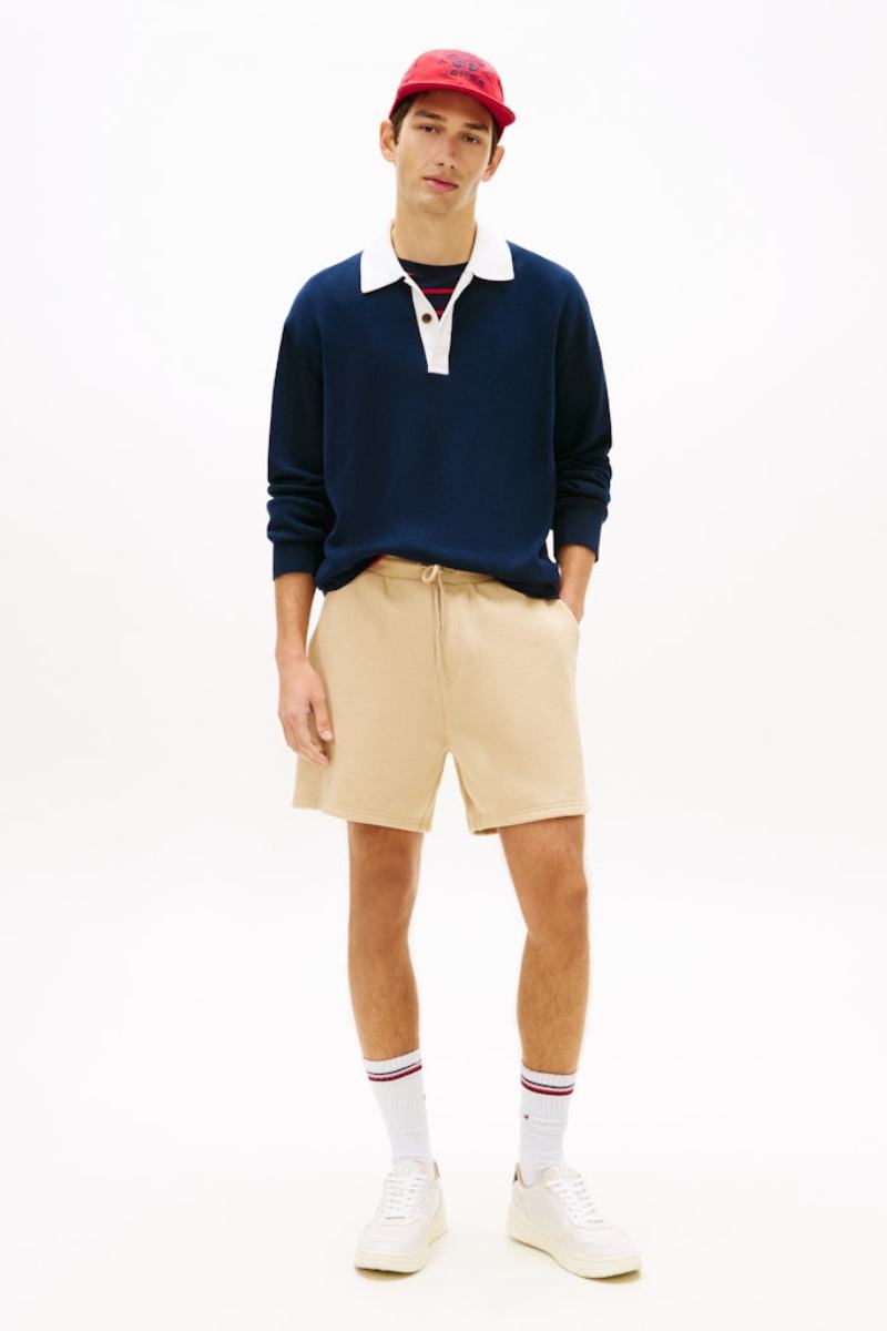 Tommy Jeans Flag Beach Shorts Gentle Gold