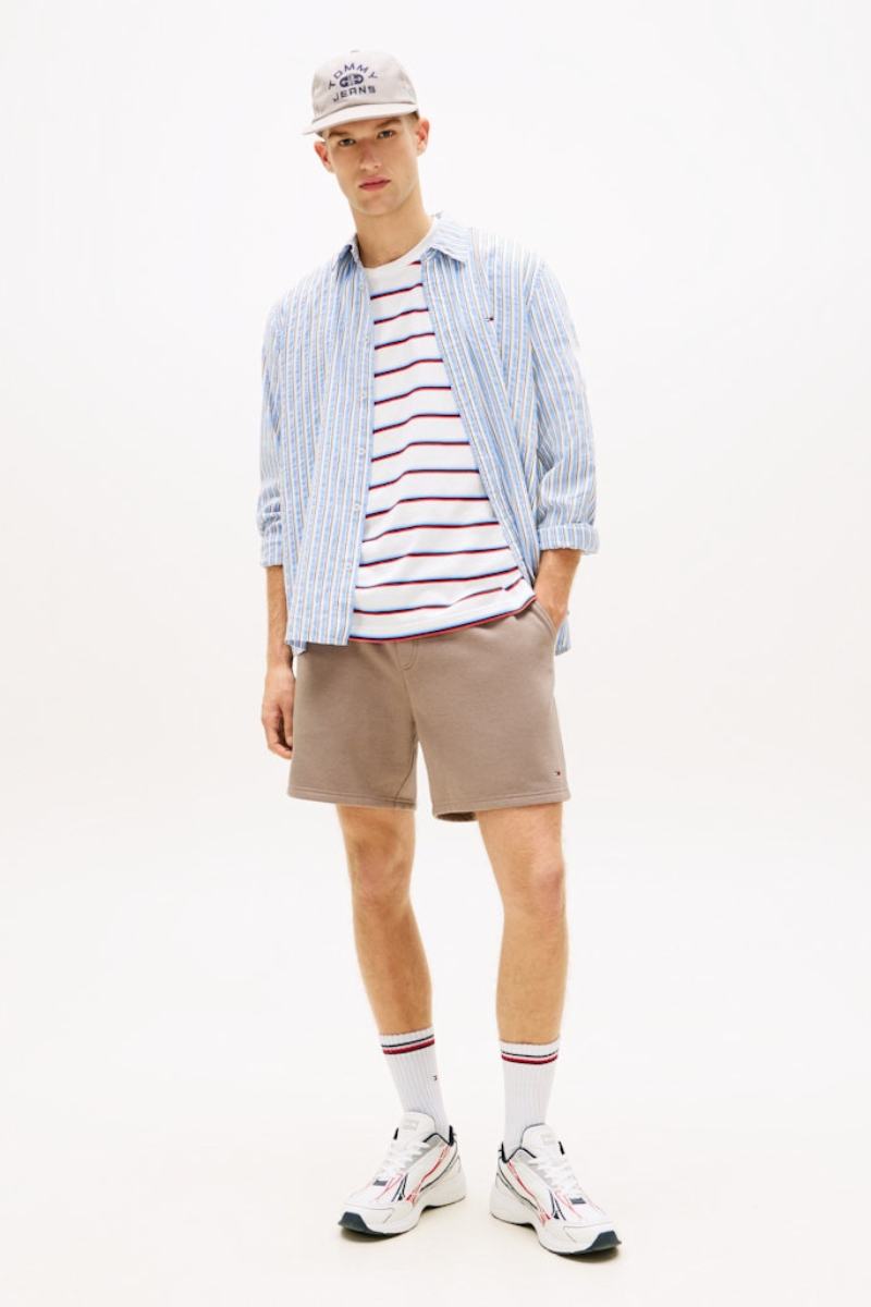 Tommy Jeans Flag Beach Shorts Ivy Mink