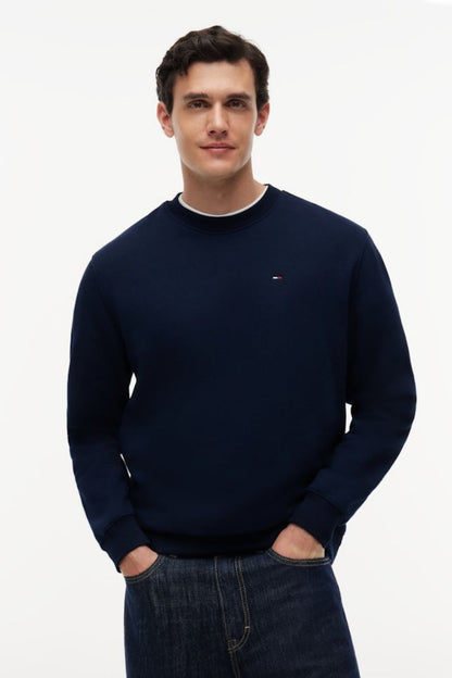 Tommy Jeans Reg Flag Crew Navy