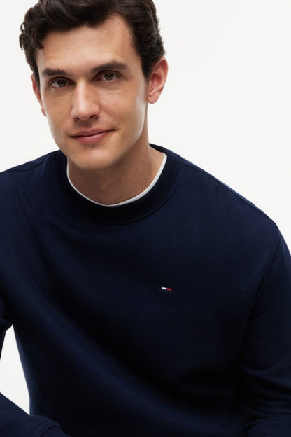 Tommy Jeans Reg Flag Crew Navy