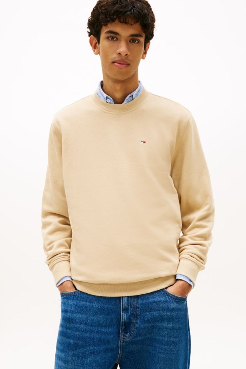 Tommy Jeans Reg Flag Crew Gentle Gold
