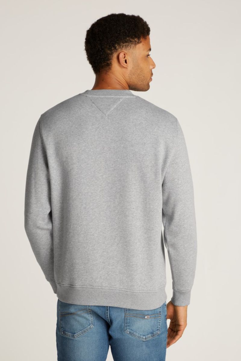 Tommy Jeans Reg Flag Crew Grey Heather