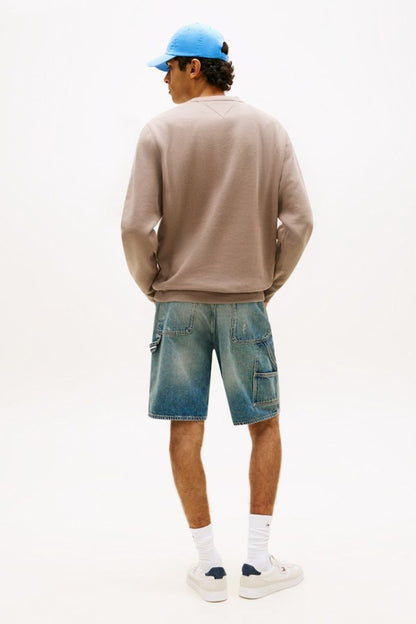 Tommy Jeans Reg Flag Crew Ivy Mink