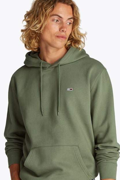 Tommy Jeans Reg Flag Hoodie Aruba Green