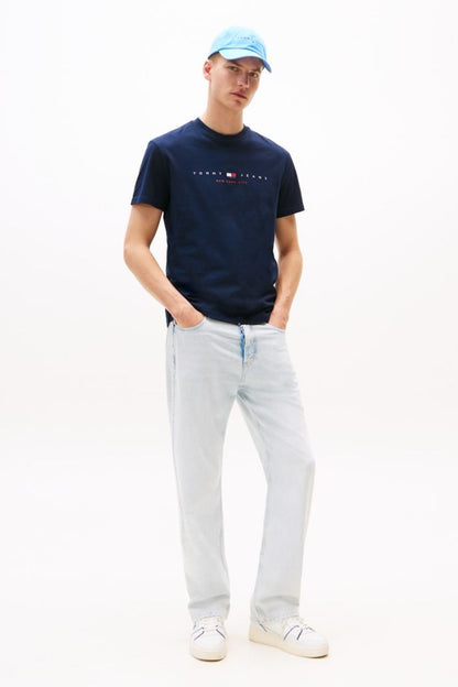 Tommy Jeans Reg Flag Linear T-Shirt Navy
