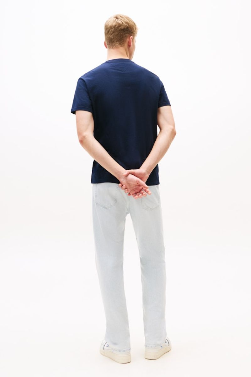Tommy Jeans Reg Flag Linear T-Shirt Navy