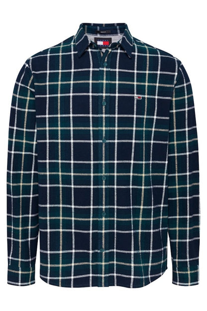 Tommy Jeans Check Flannel Shirt Seawater