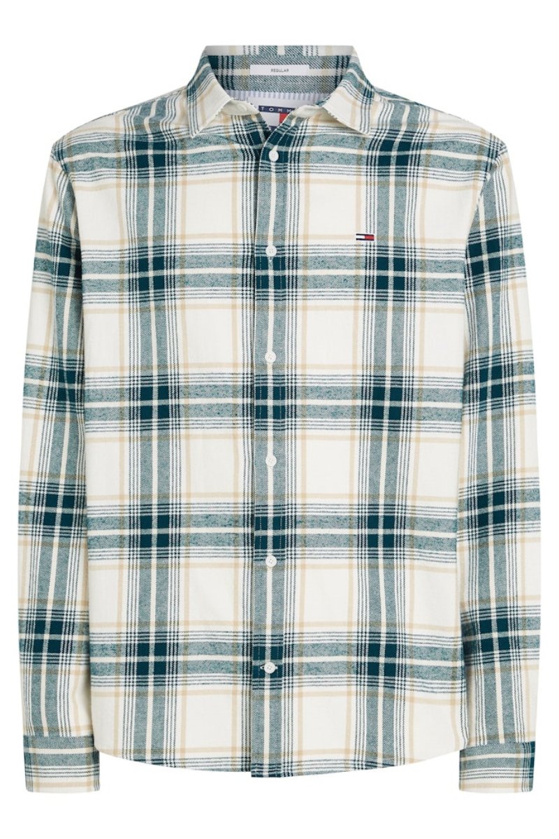 Tommy Jeans Check Flannel Shirt White