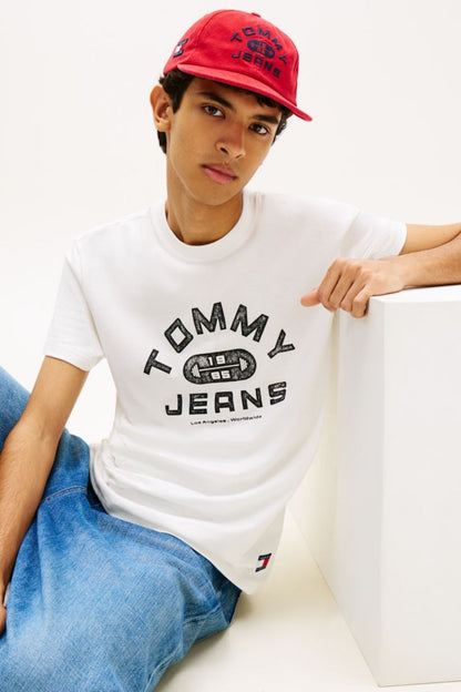 Tommy Jeans Reg Gym T-Shirt Ecru