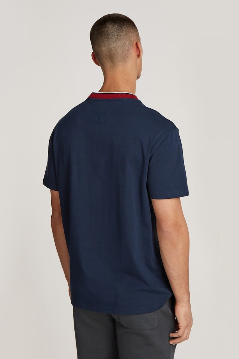 Tommy Jeans Linear Ringer T-Shirt Navy