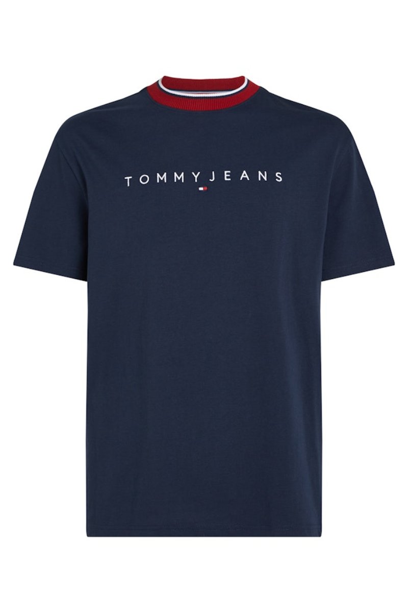 Tommy Jeans Linear Ringer T-Shirt Navy