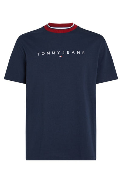 Tommy Jeans Linear Ringer T-Shirt Navy