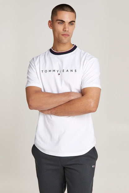 Tommy Jeans Linear Ringer T-Shirt White