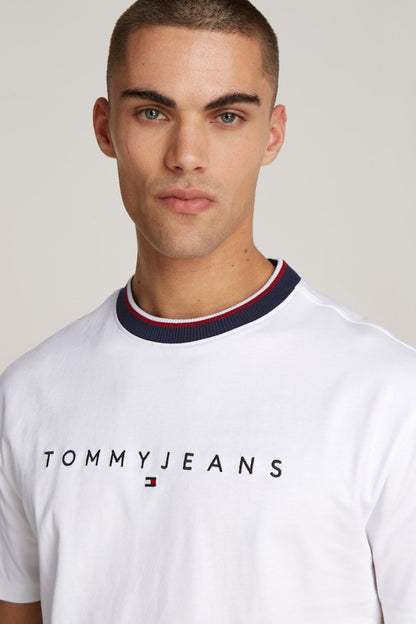 Tommy Jeans Linear Ringer T-Shirt White