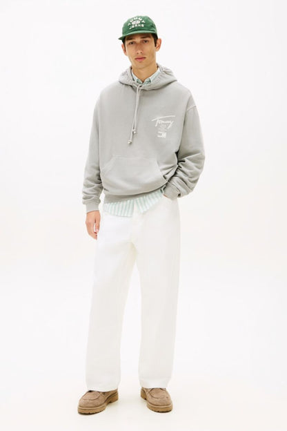 Tommy Jeans RLX Neon Washed Hoodie Gravel Grey
