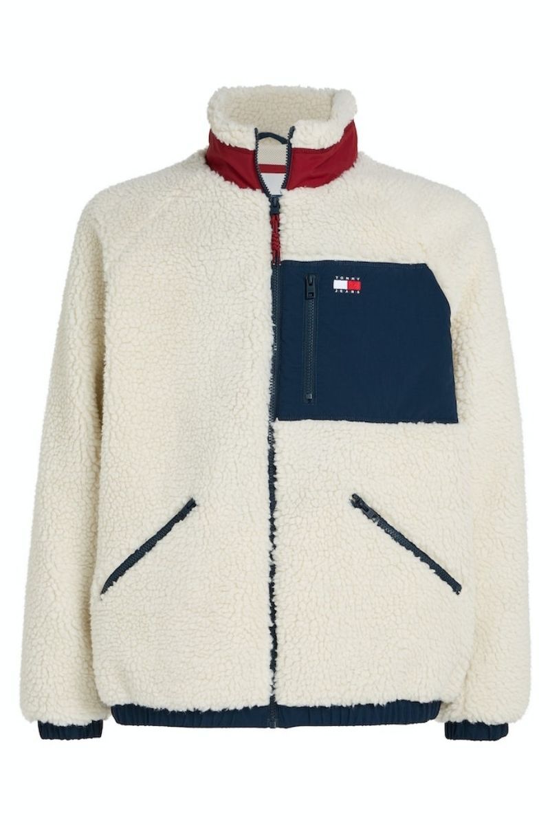 Tommy Jeans Outdoor Teddy Jacket White