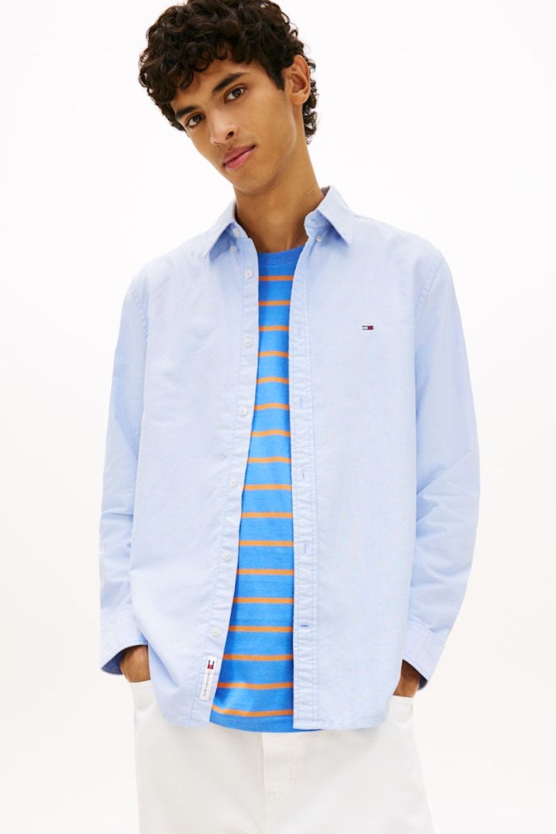 Tommy Jeans Reg Oxford Shirt Blue