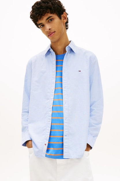 Tommy Jeans Reg Oxford Shirt Blue