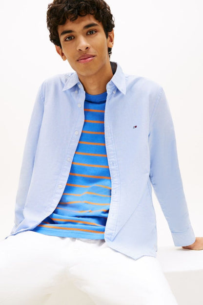 Tommy Jeans Reg Oxford Shirt Blue