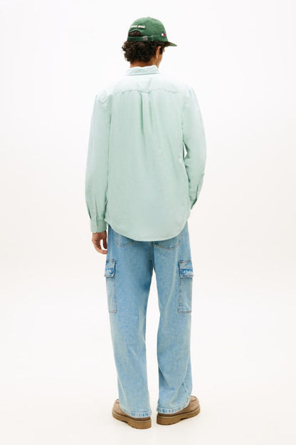 Tommy Jeans Reg Oxford Shirt Green