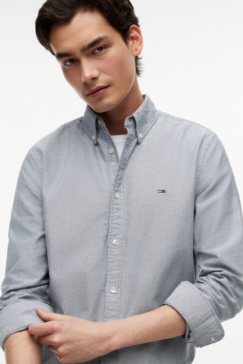 Tommy Jeans Reg Oxford Shirt Navy