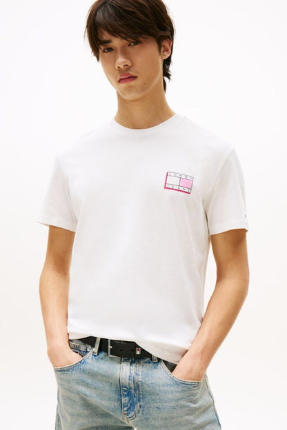 Tommy Jeans Slim Pop Colour T-Shirt Ecru