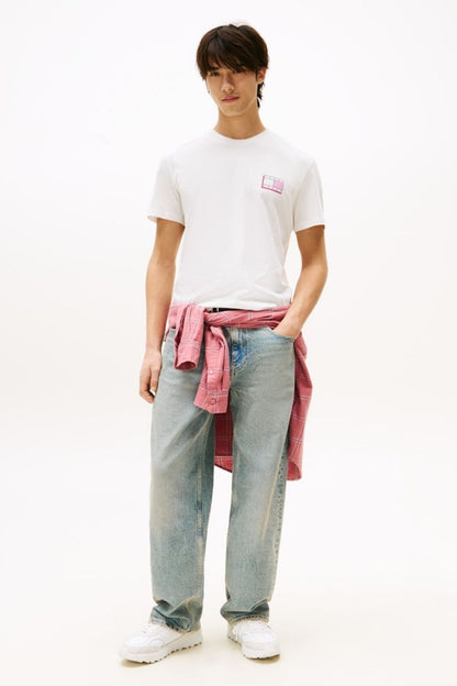 Tommy Jeans Slim Pop Colour T-Shirt Ecru