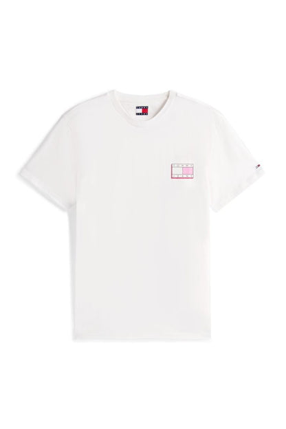 Tommy Jeans Slim Pop Colour T-Shirt Ecru
