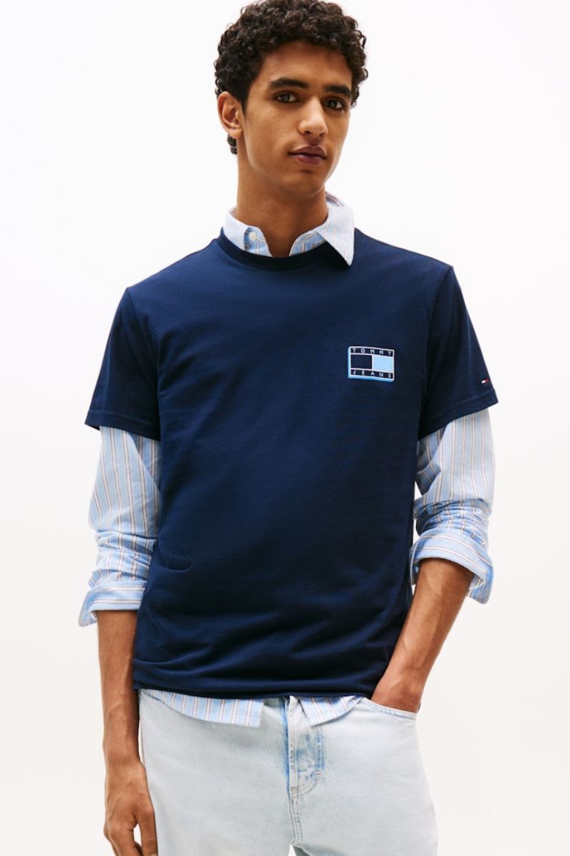 Tommy Jeans Slim Pop Colour T-Shirt Navy