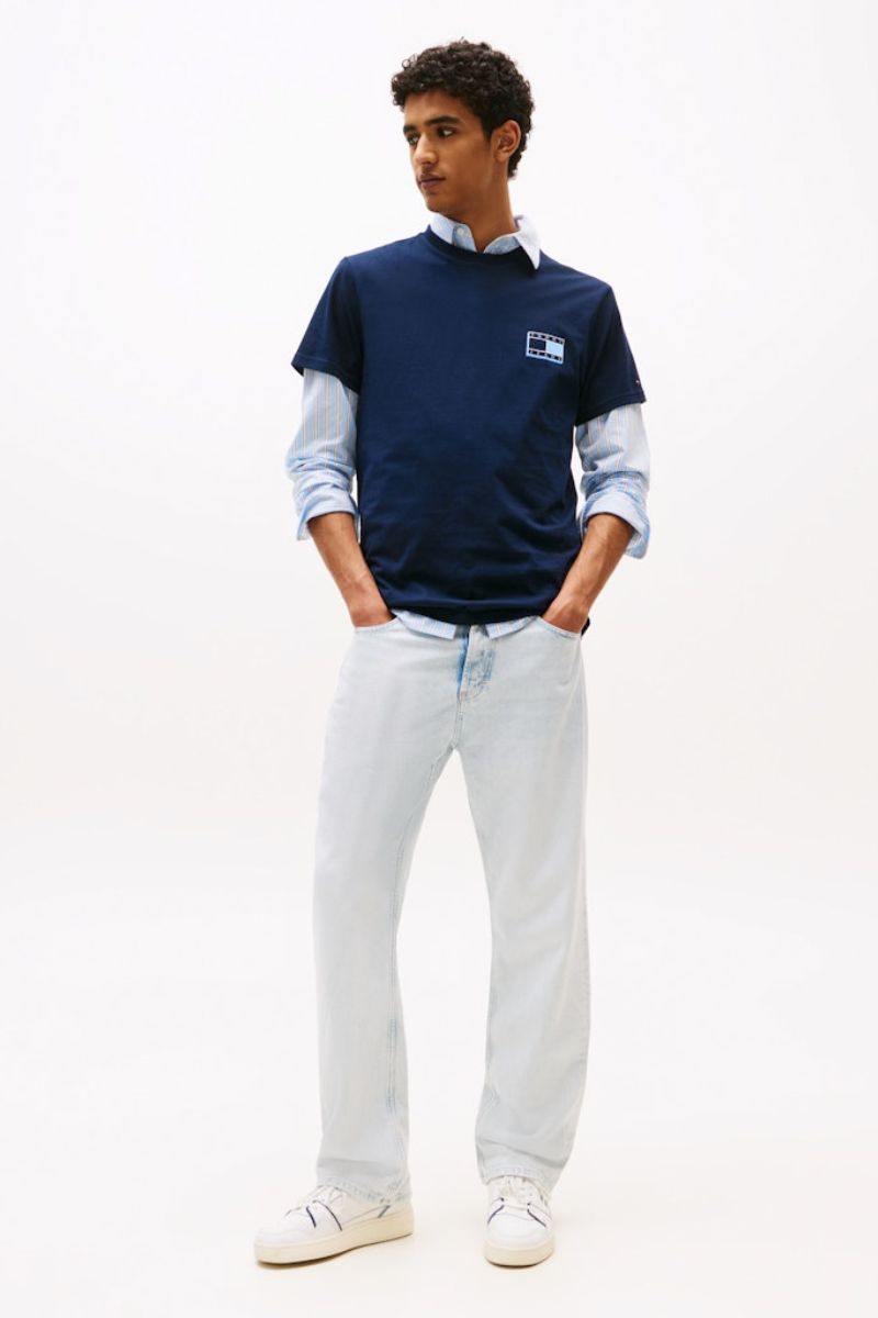 Tommy Jeans Slim Pop Colour T-Shirt Navy