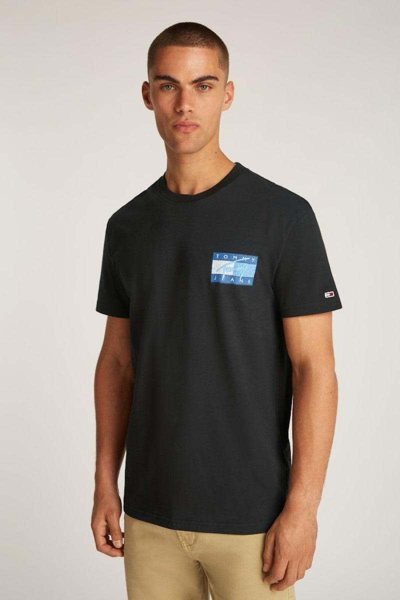 Tommy Jeans RWB Flag T-Shirt Black