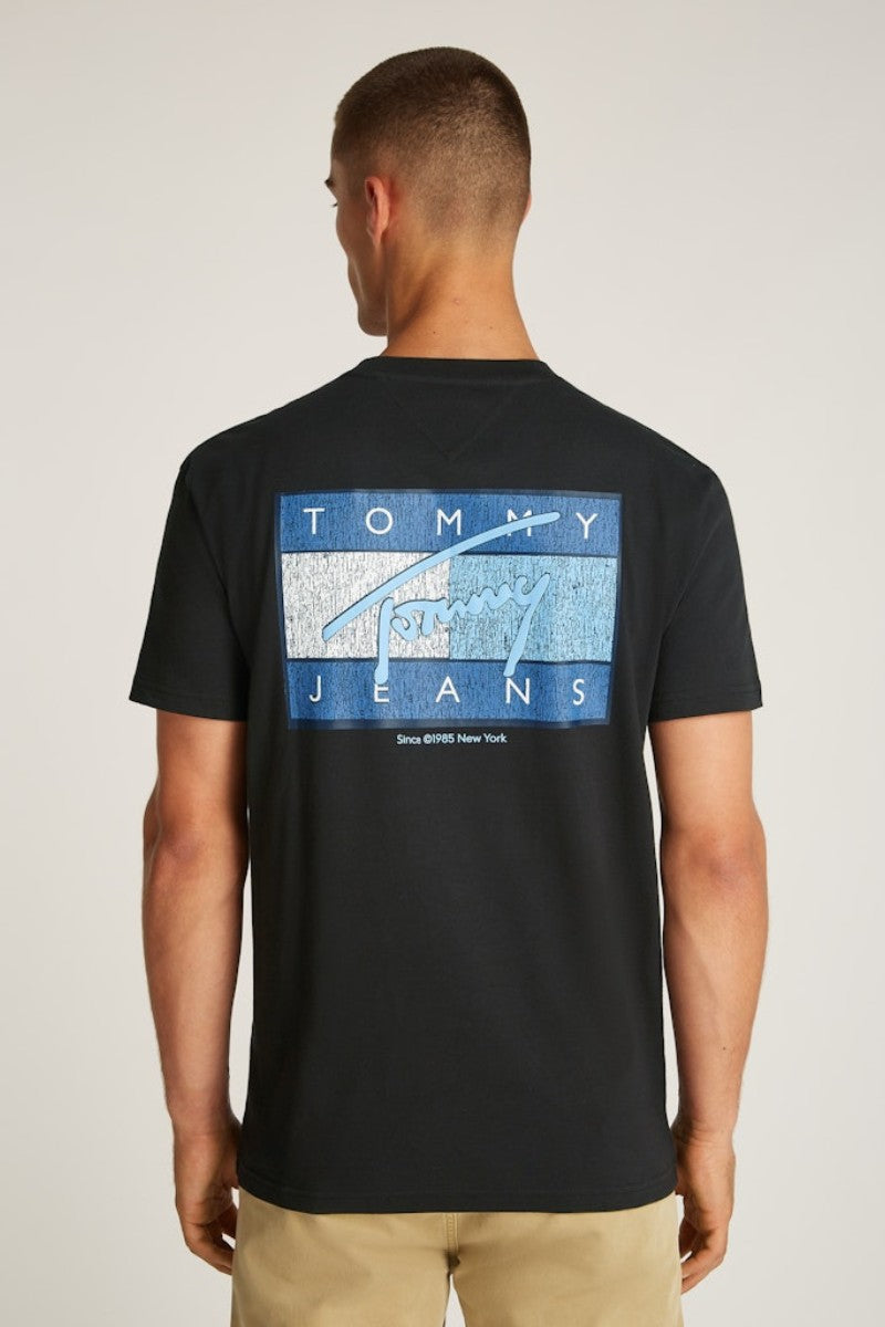 Tommy Jeans RWB Flag T-Shirt Black