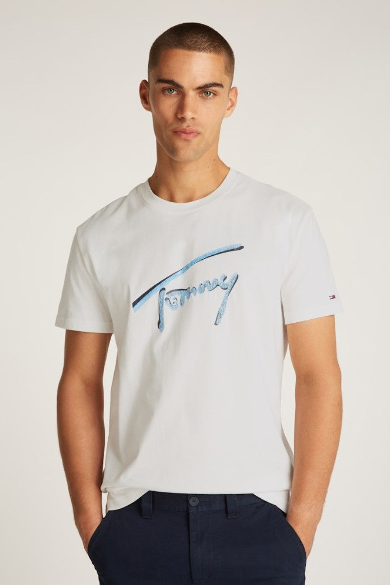 Tommy Jeans Rwb Signature T-Shirt Ecru