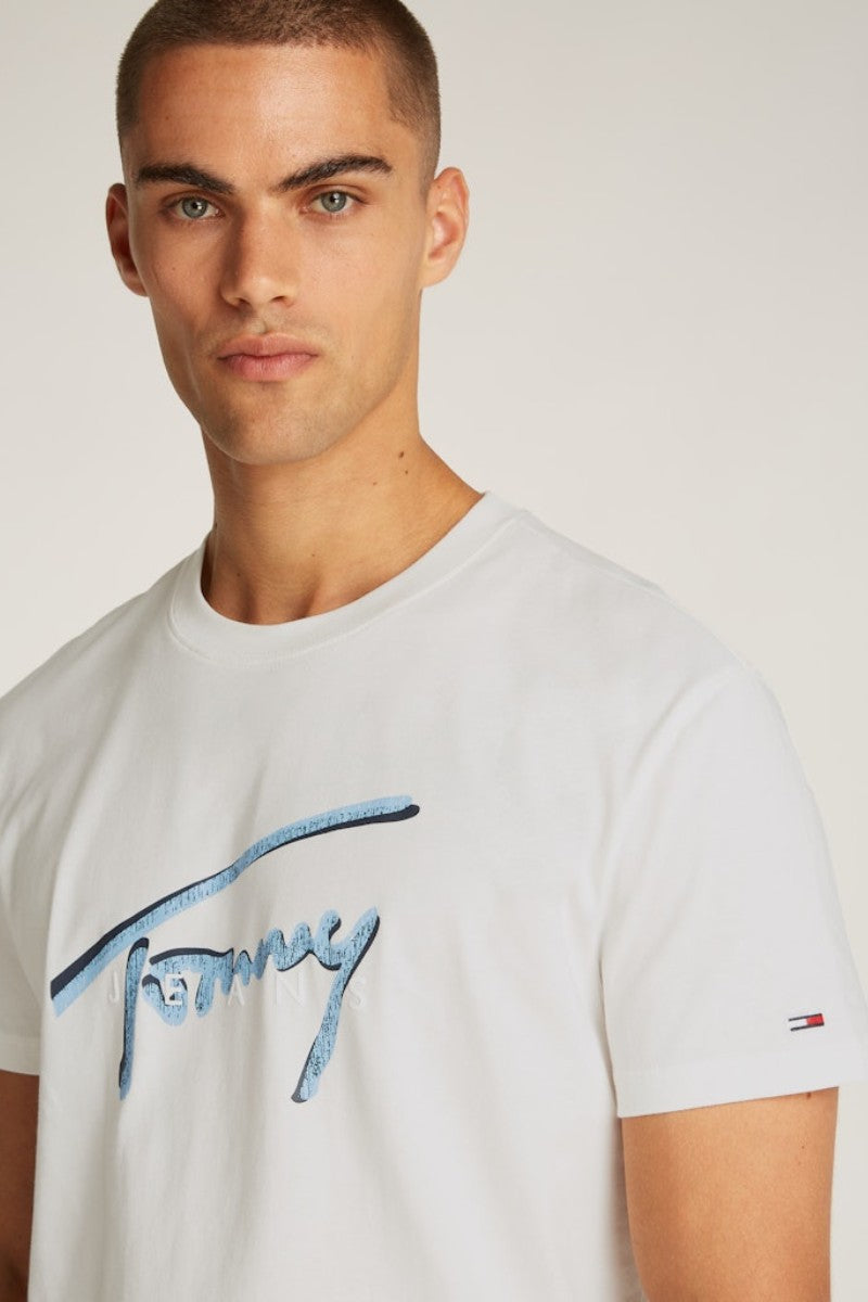 Tommy Jeans Rwb Signature T-Shirt Ecru