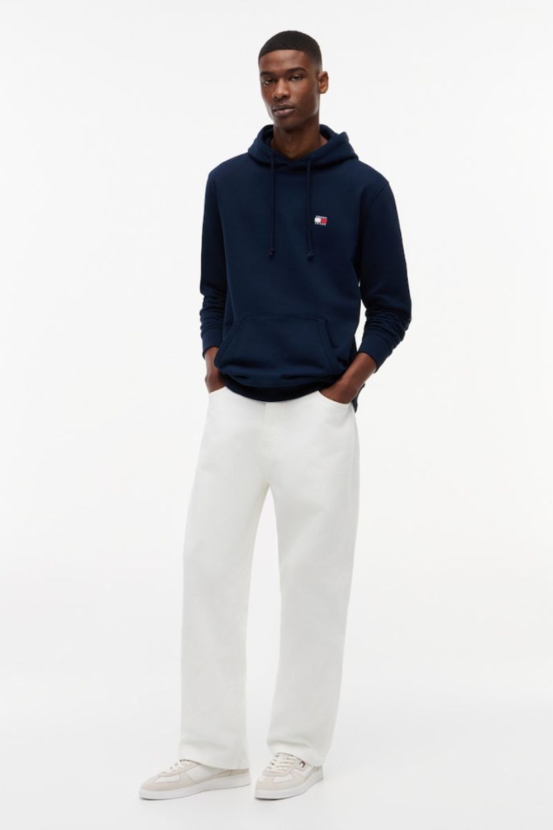Tommy Jeans Reg Badge Hoodie Navy
