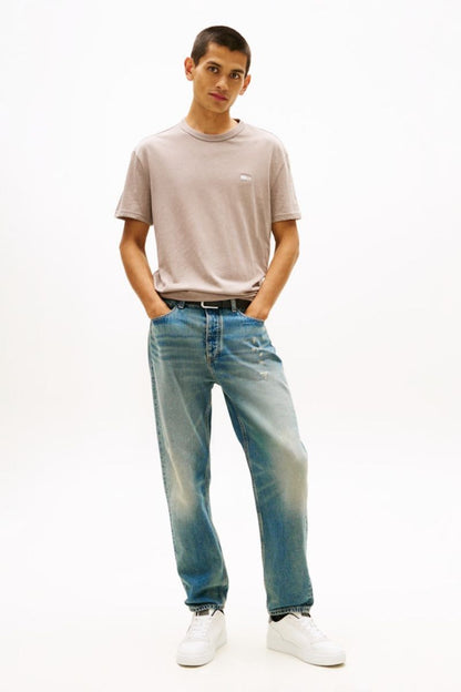 Tommy Jeans Reg Badge T-Shirt Limestone