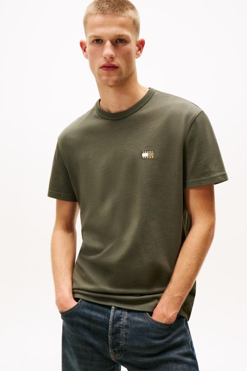 Tommy Jeans Reg Badge T-Shirt Green