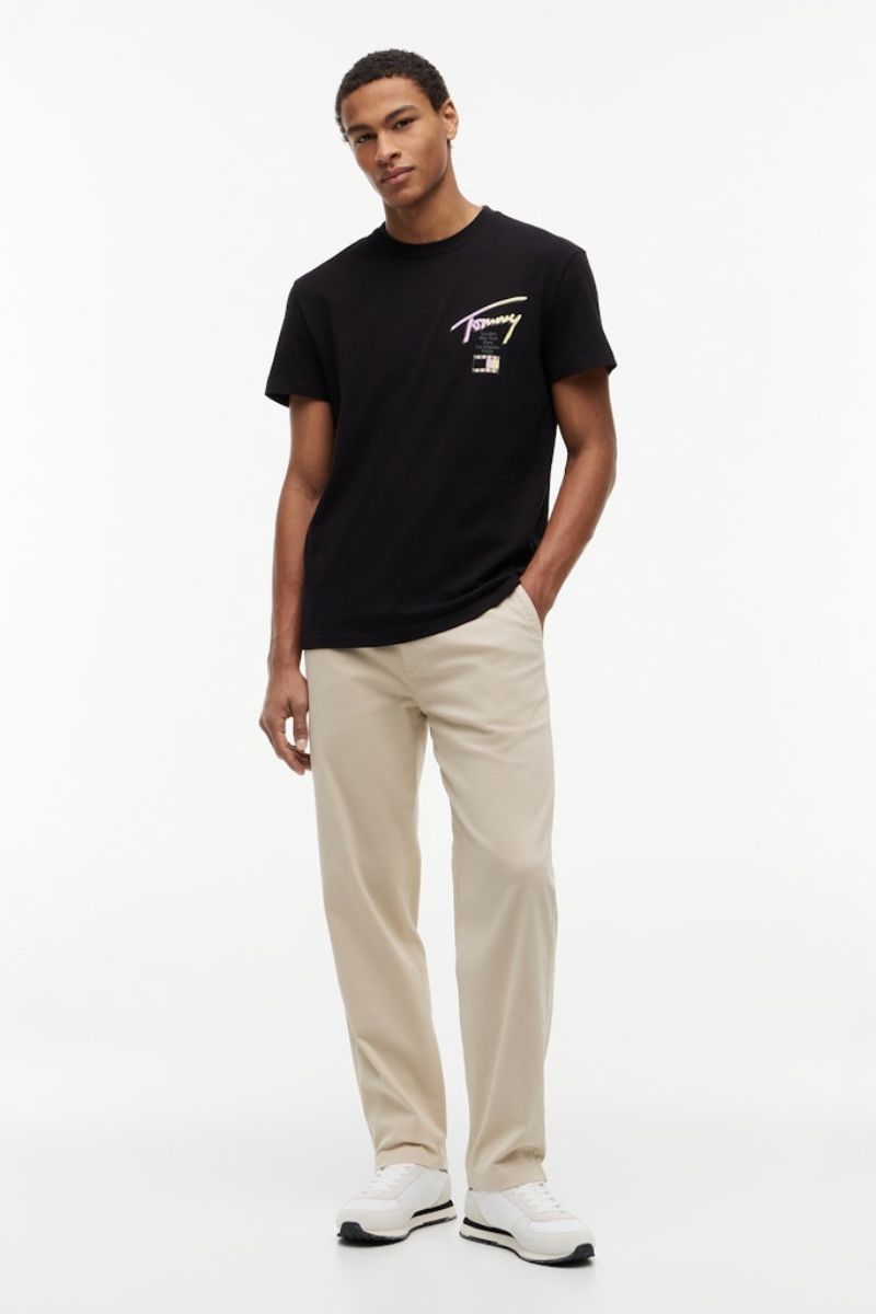 Tommy Jeans Reg City Signature T-Shirt Black