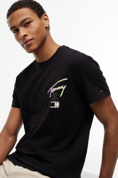Tommy Jeans Reg City Signature T-Shirt Black