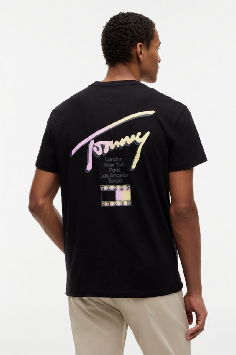 Tommy Jeans Reg City Signature T-Shirt Black