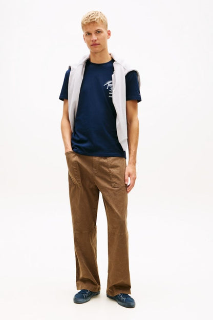 Tommy Jeans Reg City Signature T-Shirt Navy