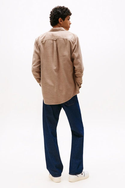 Tommy Jeans Reg Flannel Shirt Pecan