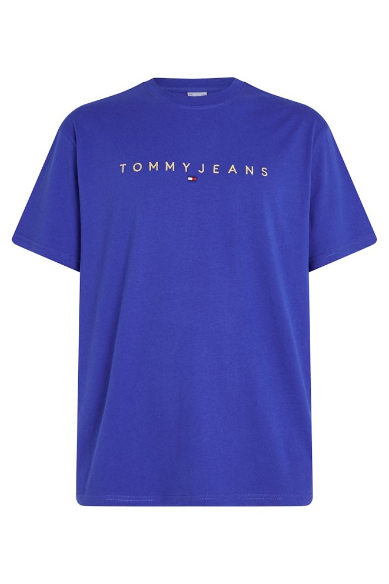 Tommy Jeans Gold Linear T-Shirt Blue